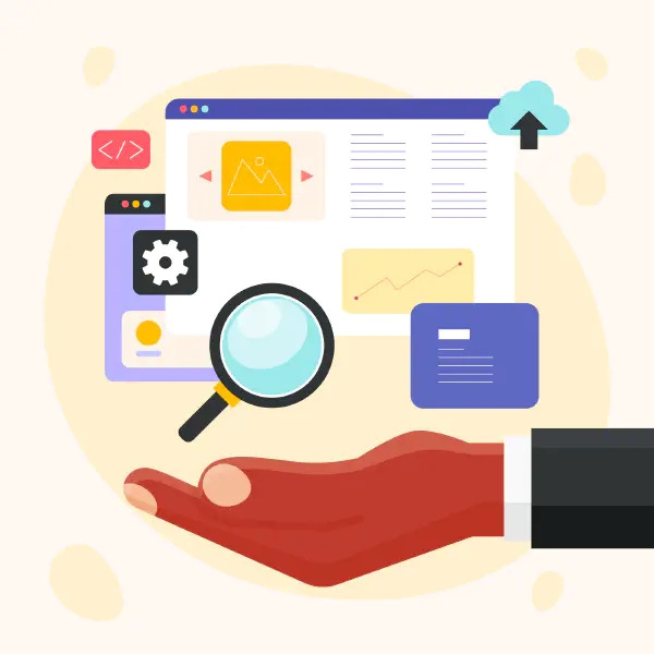 Data  in site search