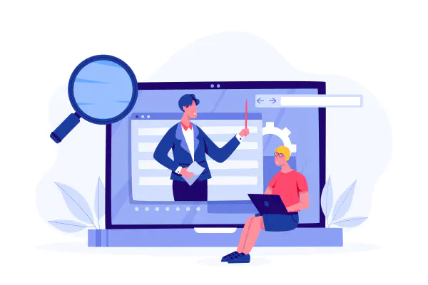 Virtual assistant in web browser