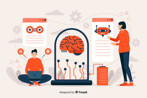 Natural Language Generation (NLG) cartoon image