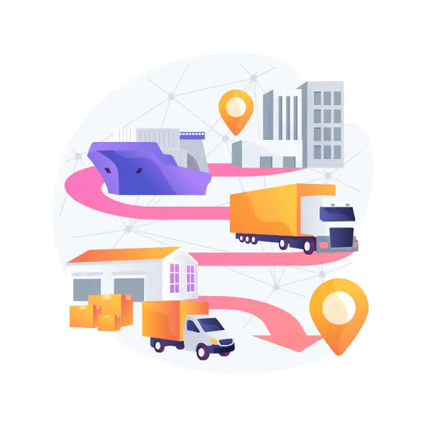 Shipping journey visual