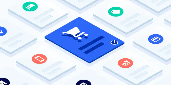 Ecommerce shopping cart icon