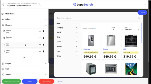 Plugin configuration dashboard