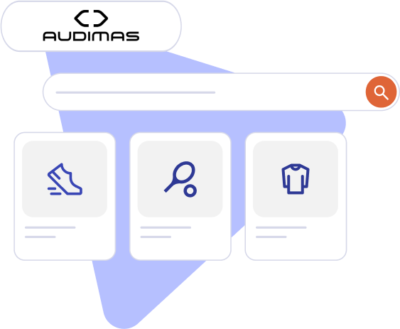 Audimas product search field